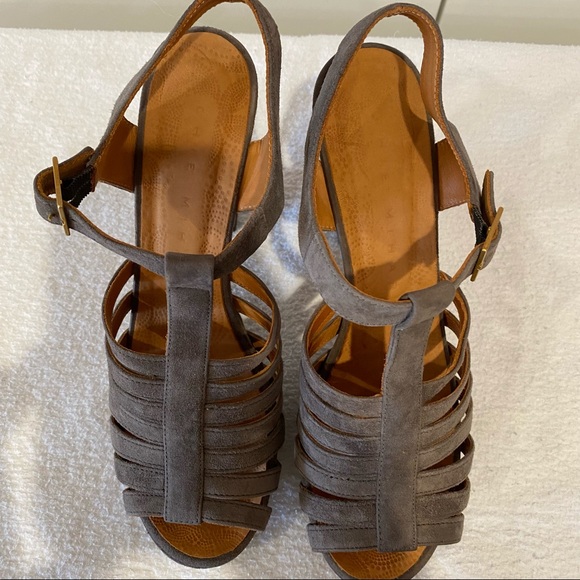 Chie Mihara strappy platform sandals in taupe. Sz 38. - Picture 5 of 9